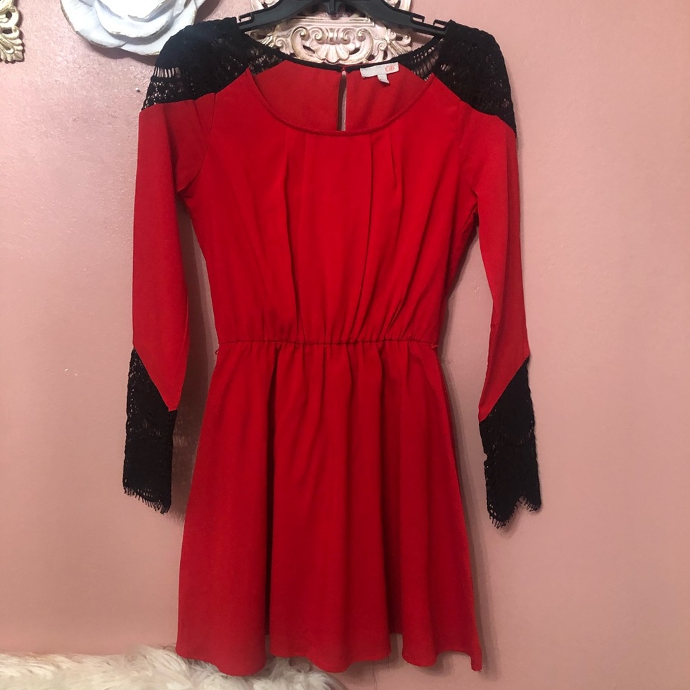 Gianni bini red dress
